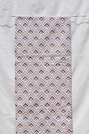 Open image in slideshow, Purple Geometric Cotton Canvas Runner
